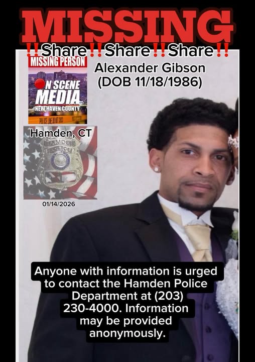 Read more about the article Alexander Gibson,Community Urged to Help Locate Missing Hamden Man